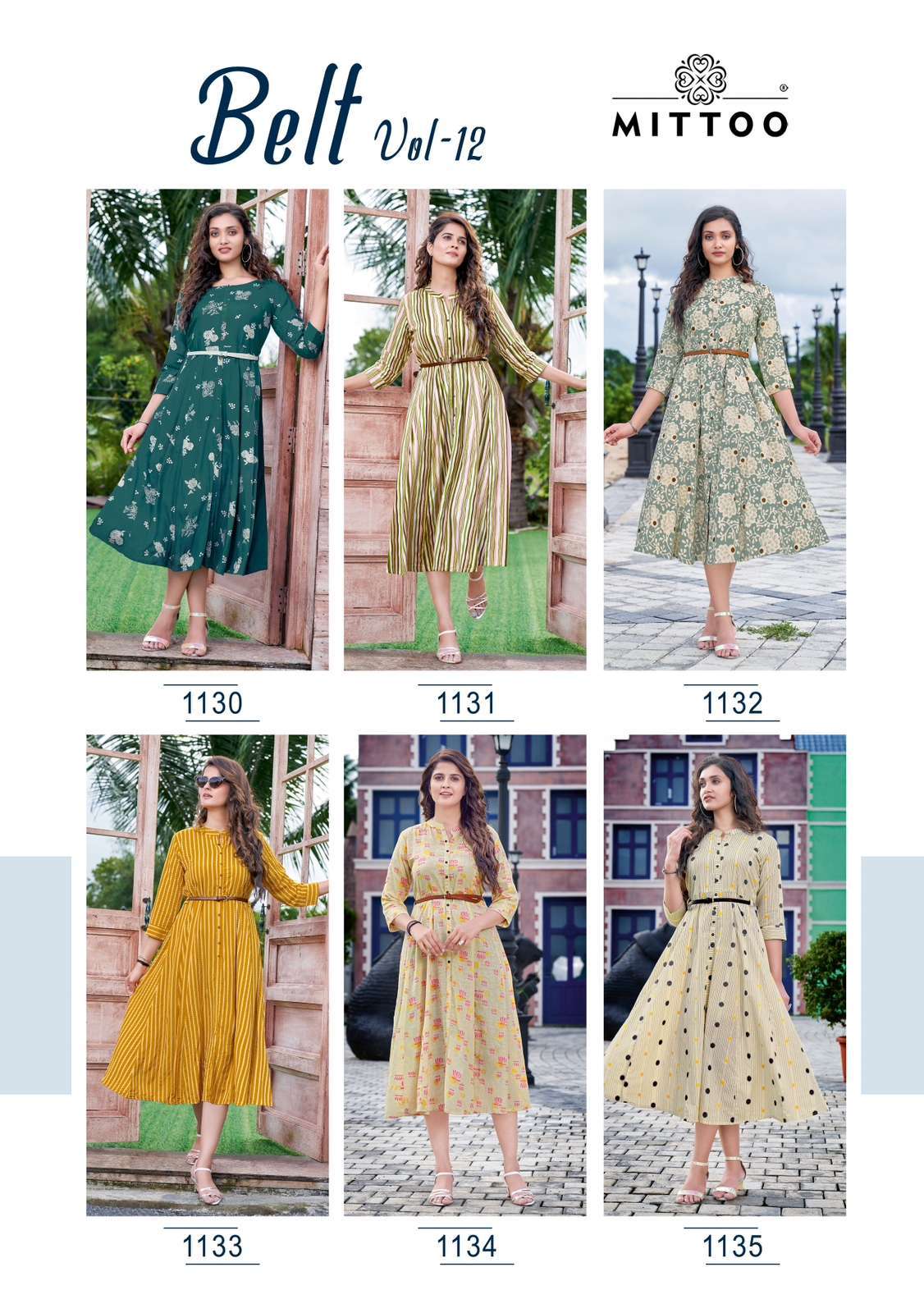 BELT VOL 12 BY MITTOO BRAND PRESENTS RAYON PRINTED FANCY ROUND KURTI WITH BELT - INDEX-0-2023-02-27_15_09_03